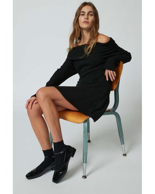 Urban Outfitters Uo Blake Offtheshoulder Mini Dress In Black,at Lyst