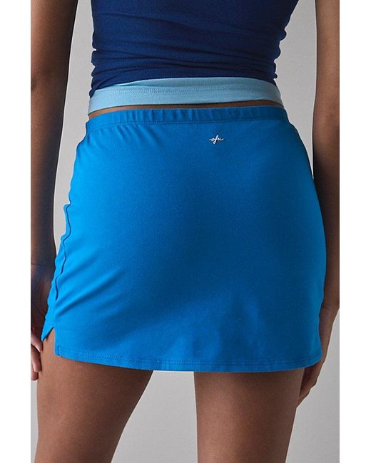 Out From Under Blue Bec Low-Rise Micro Mini Skort