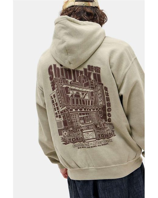 Urban Outfitters Natural Uo Ecru Shinjuku Hoodie for men