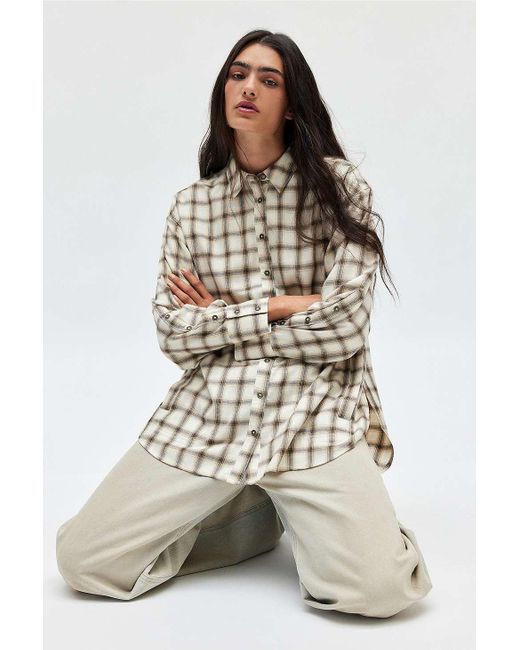 BDG Natural Rick Flannel Shirt