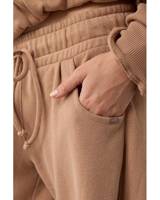 Out From Under Natural Essential Barrel Leg Full Length Sweatpant