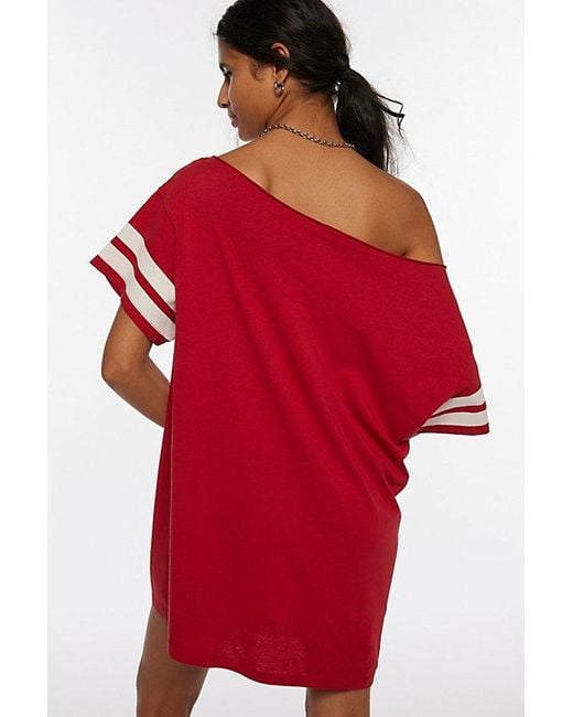 Off the shoulder tee shirt dress hotsell