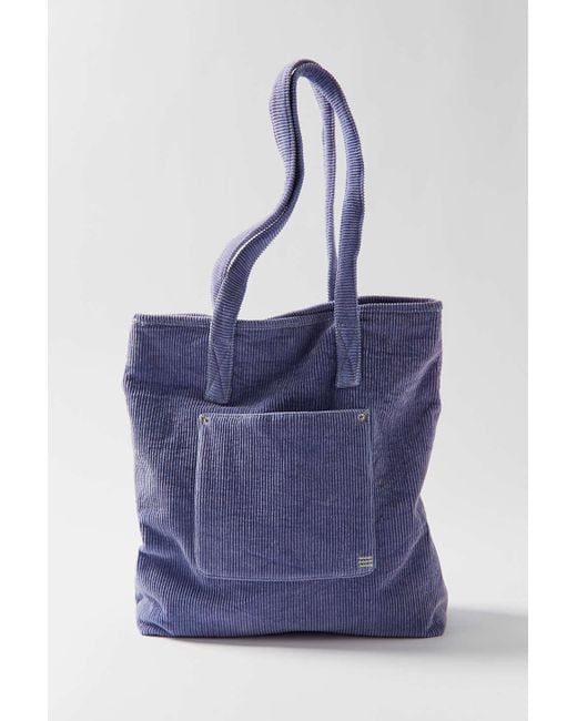 BDG Blue Corduroy Soft Tote Bag
