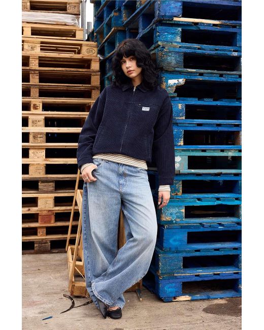 BDG Blue Luca Shrunken Corduroy Jacket
