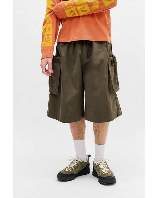 Ayker Green Khaki Forager Shorts for men
