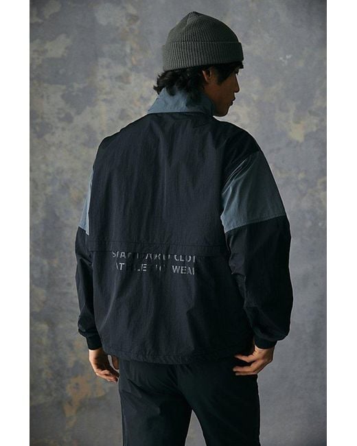Standard Cloth Gray Blocked Track Jacket for men