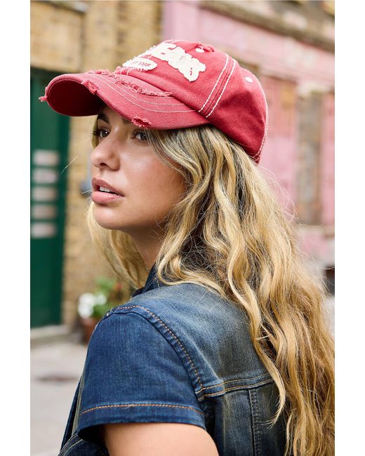 BDG Pink Appliqué Cap