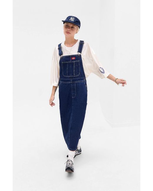 Dickies Blue Dark Indigo Denim Dungarees