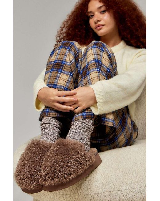 Urban Outfitters Uo Haven Brown Platform Slippers