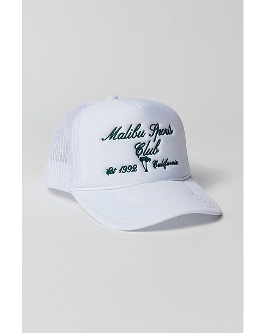 Urban Outfitters Blue Malibu Sports Club Shell Trucker Hat