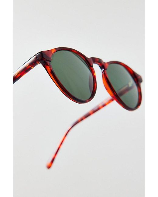 Vintage & ReMADE by UO Brown Vintage By Uo Round Frame Prep Sunglasses