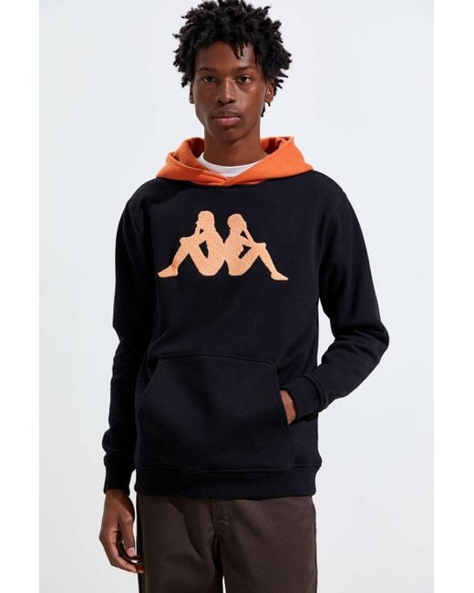 Kappa Authentic Dave Colorblock Chenille Patch Hoodie Sweatshirt for Men |  Lyst