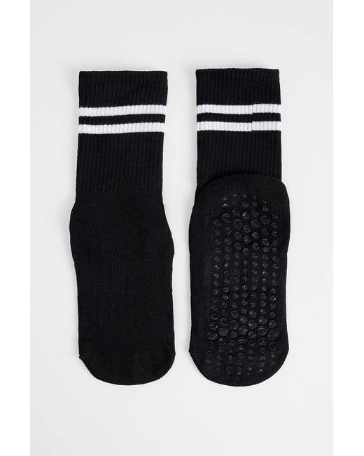 Out From Under Black Non-slip Pilates Sports Socks