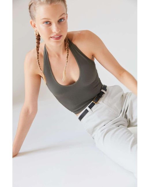 seamless halter bralette