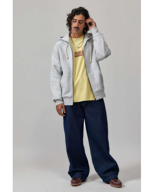 Champion Grey Reverse Weave Zip up Hoodie in Grey for Men Lyst UK