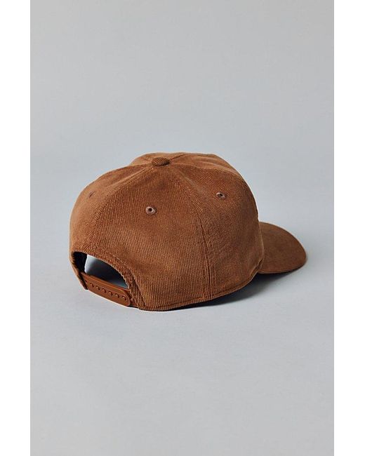 KTZ Brown Mlb Los Angeles Dodgers Cord Golfer Hat for men