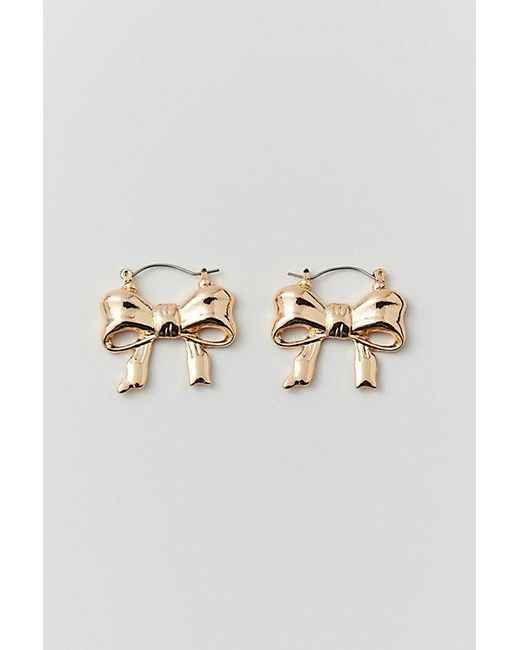 Urban Outfitters Brown Juliette Bow Earring