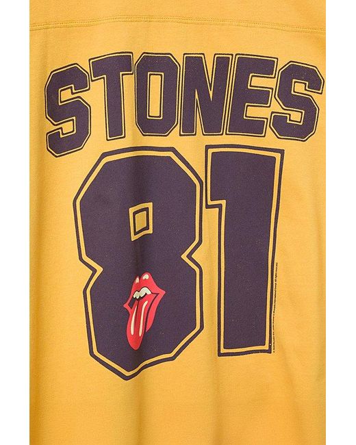 Junk Food Orange Rolling Stones '81 Hockey Tee for men