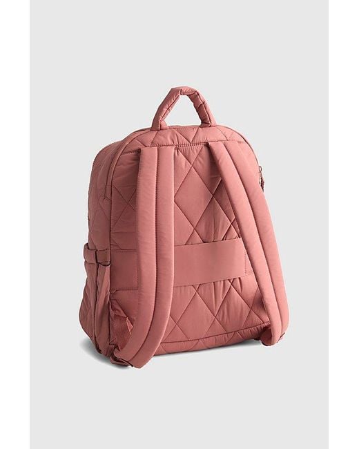 Vera Bradley Pink Quilted Nylon Bancroft Backpack