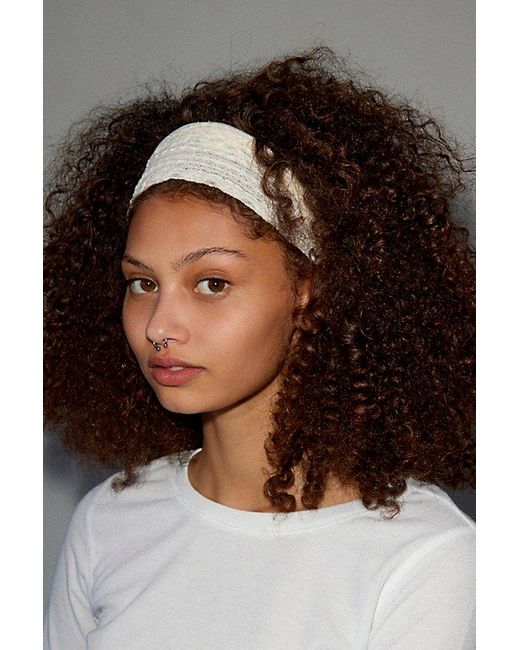 Out From Under Black Pointelle Lace Soft Headband