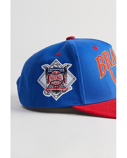 Mitchell & Ness Blue Crown Jewels Pro Atlanta Braves Snapback Hat for men
