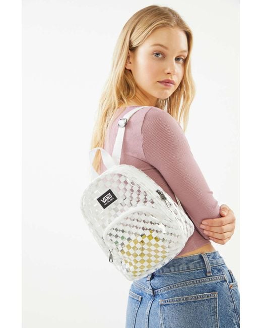 Vans Multicolor Checkerboard Clear Mini Backpack