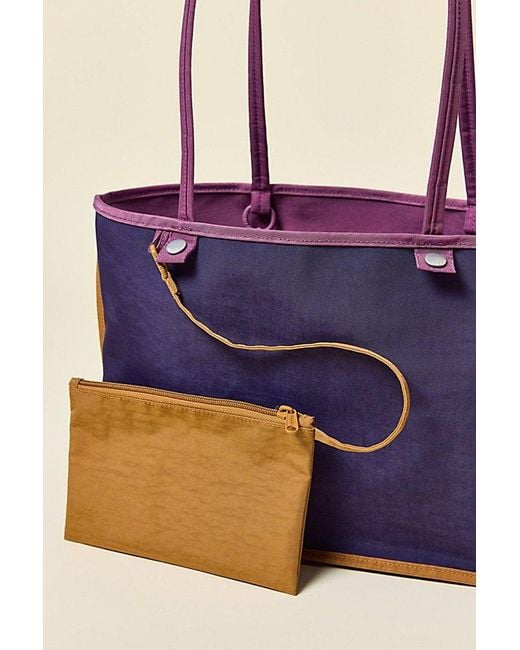Baggu Pink Medium Nylon Reverse Tote Bag