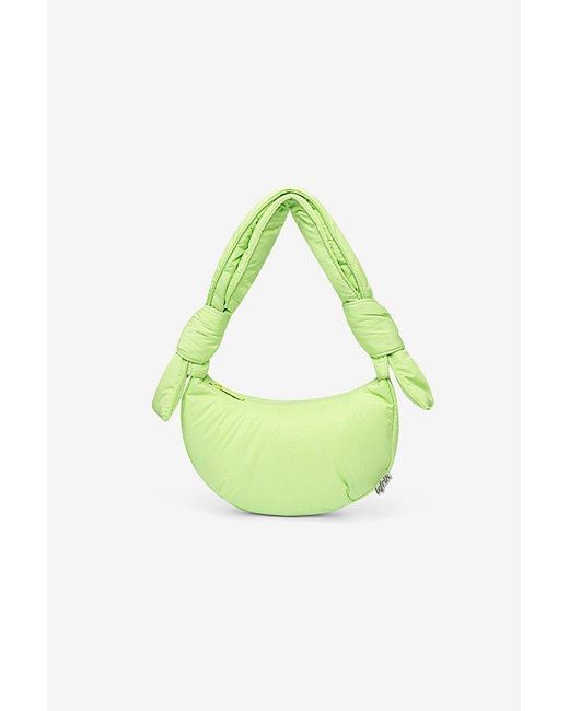 Lefrik Blue Biwa Micro Shoulder Bag