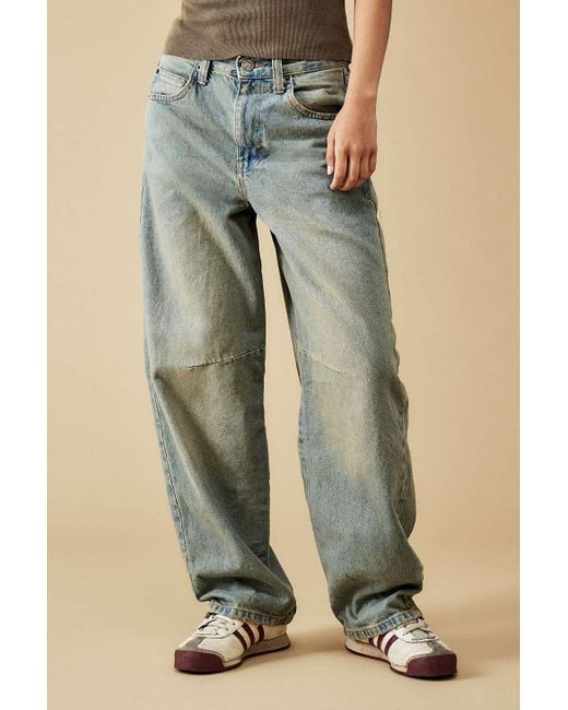 BDG Blue Extreme vintage-boyfriend-jeans logan" mit riemen hinten