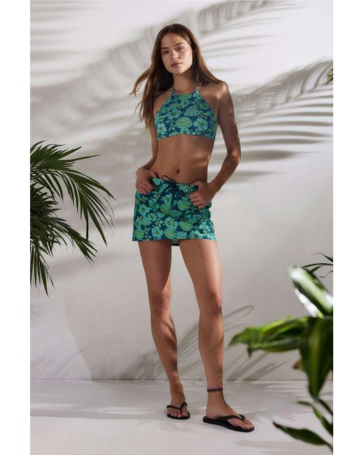 Roxy Green X Out From Under Hibiscus Board Skirt