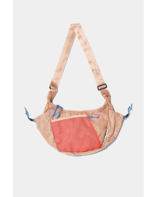 BABOON TO THE MOON Pink Crescent Crossbody Bag