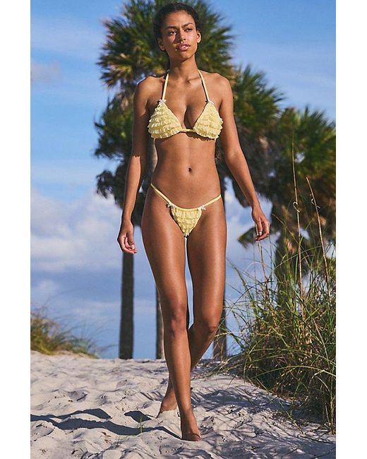 Out From Under Brown Valarie Ruffle Bikini Bottom