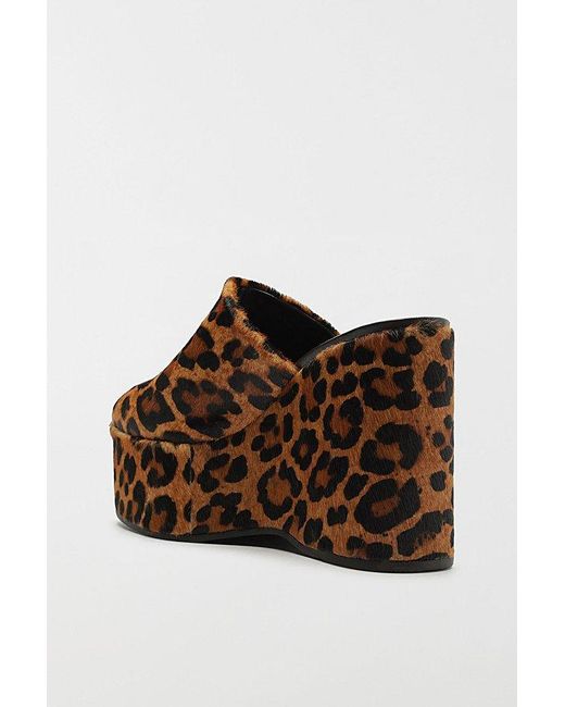 SCHUTZ SHOES Brown Sierra Platform Clog