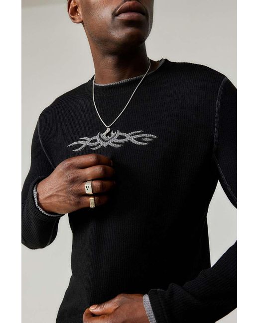 Jaded London Black Tattoo Applique Tee for Men | Lyst UK