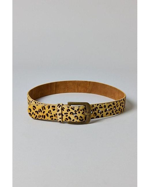 Urban Outfitters Gray Pattern Leather Belt for men
