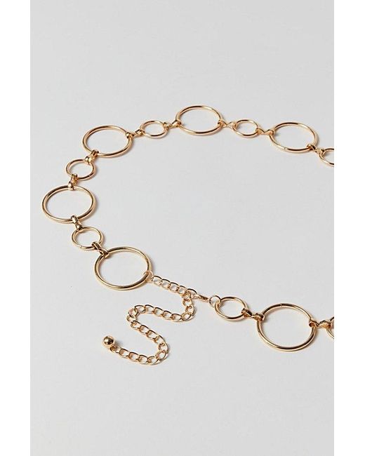 Urban Outfitters Green Wide Circle Chain Belt