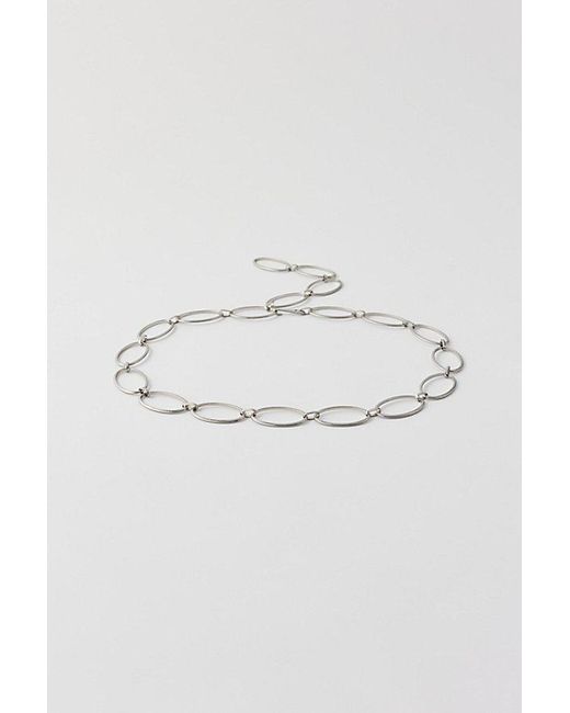 Urban Outfitters Metallic Oval Ring Chain Belt