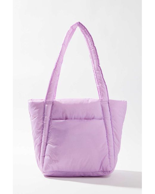Baggu Purple Puffy Mini Tote Bag