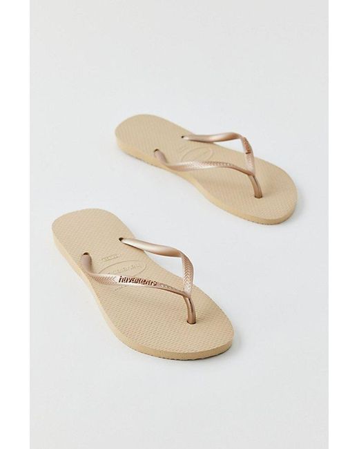 Havaianas White Slim Flip Flops Sandal