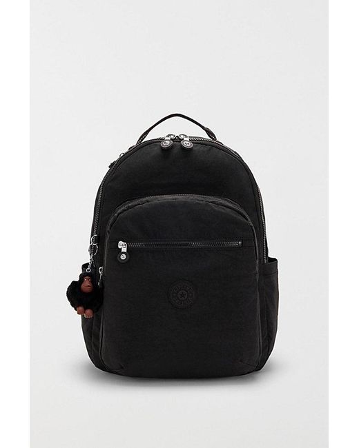 Kipling Black Seoul Large Nylon Backpack