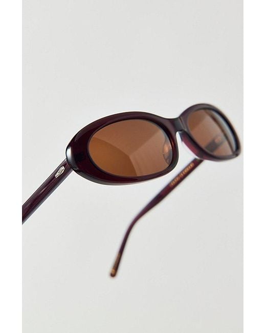 Crap Eyewear Black Luv Buzz Small Oval Sunglasses