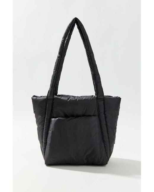 Baggu Black Puffy Mini Tote Bag