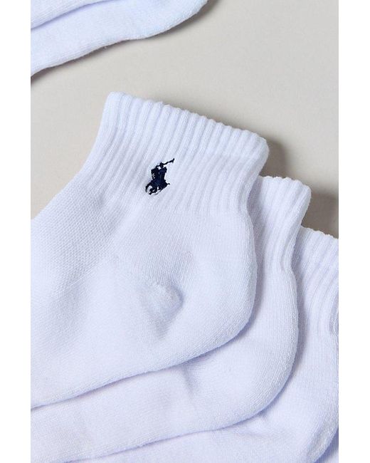 Polo Ralph Lauren Blue Casual Quarter Sock 6-Pack for men
