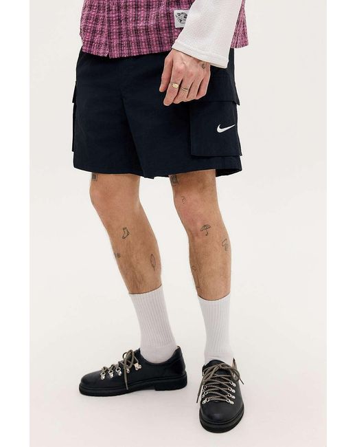 Nike 7" Black Cargo Swim Shorts for men