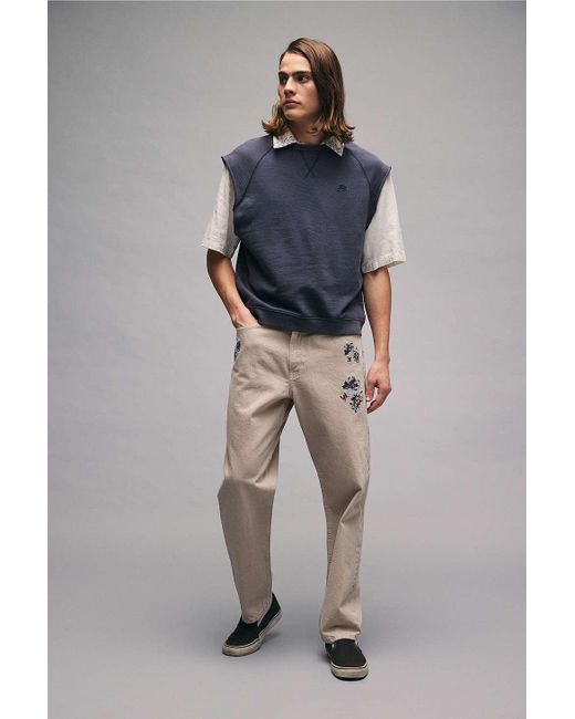 Urban Outfitters Gray Bdg Olly Cut-off Raglan Sweatshirt for men