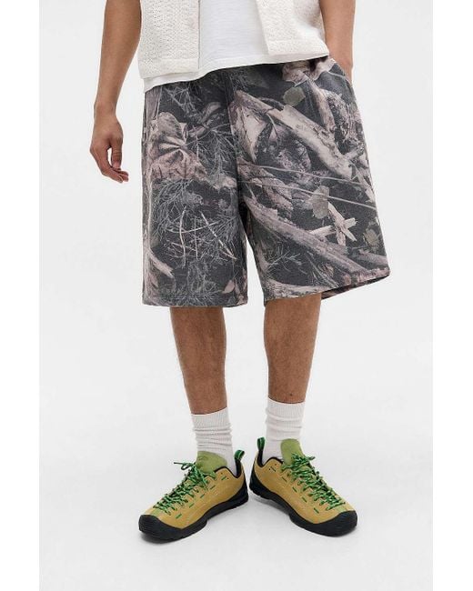 BDG Gray Camo Jersey Shorts S At Urban Outfitters for men