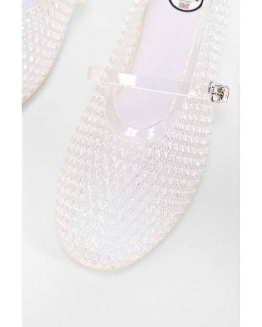 Juju Black Clear Mila Ballet Shoes Uk 3 At Urban Outfitters