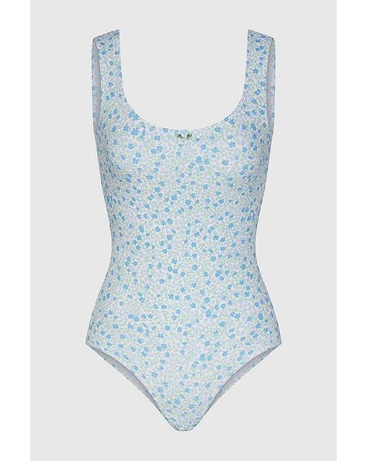 RAT BOI Blue Perfect Scoop Bodysuit