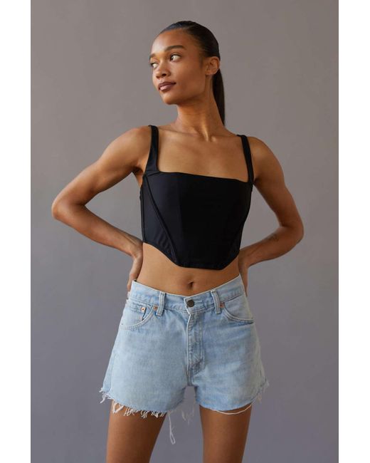 Slouchy Denim Short in Vintage Denim 