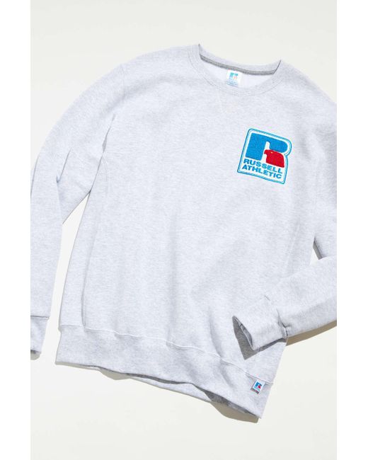 Russell Athletic Russell Collegiate Crew Neck Sweatshirt in White for Men |  Lyst Canada